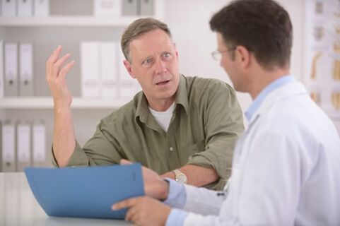 Muitas vezes o paciente fica sabendo da presença de prostatite crônica apenas durante uma consulta médica.