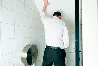 problemas com a micção devido à prostatite